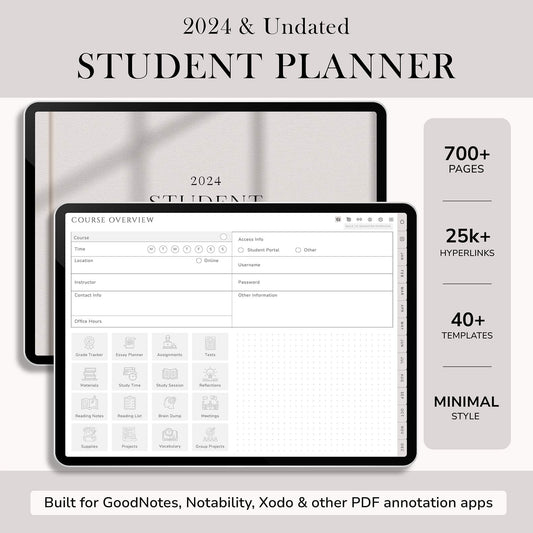 2024 All-in-One Student Planner