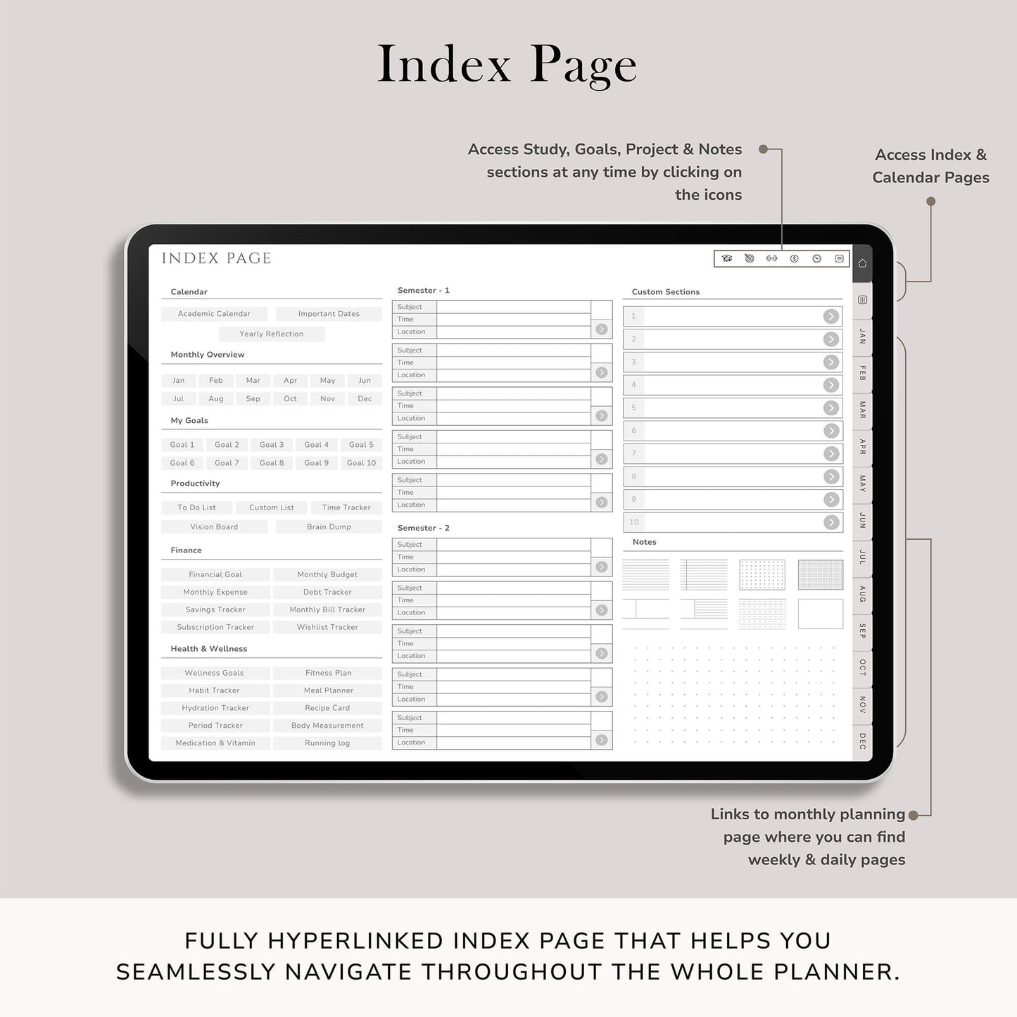 2024 All-in-One Student Planner