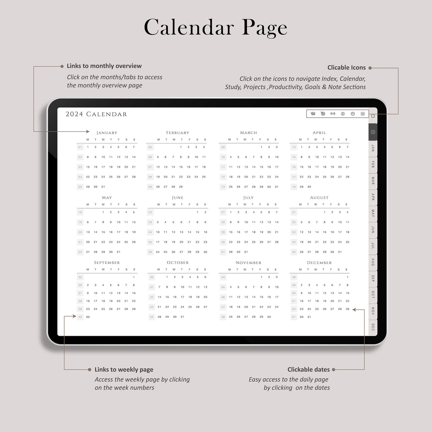 2024 All-in-One Student Planner