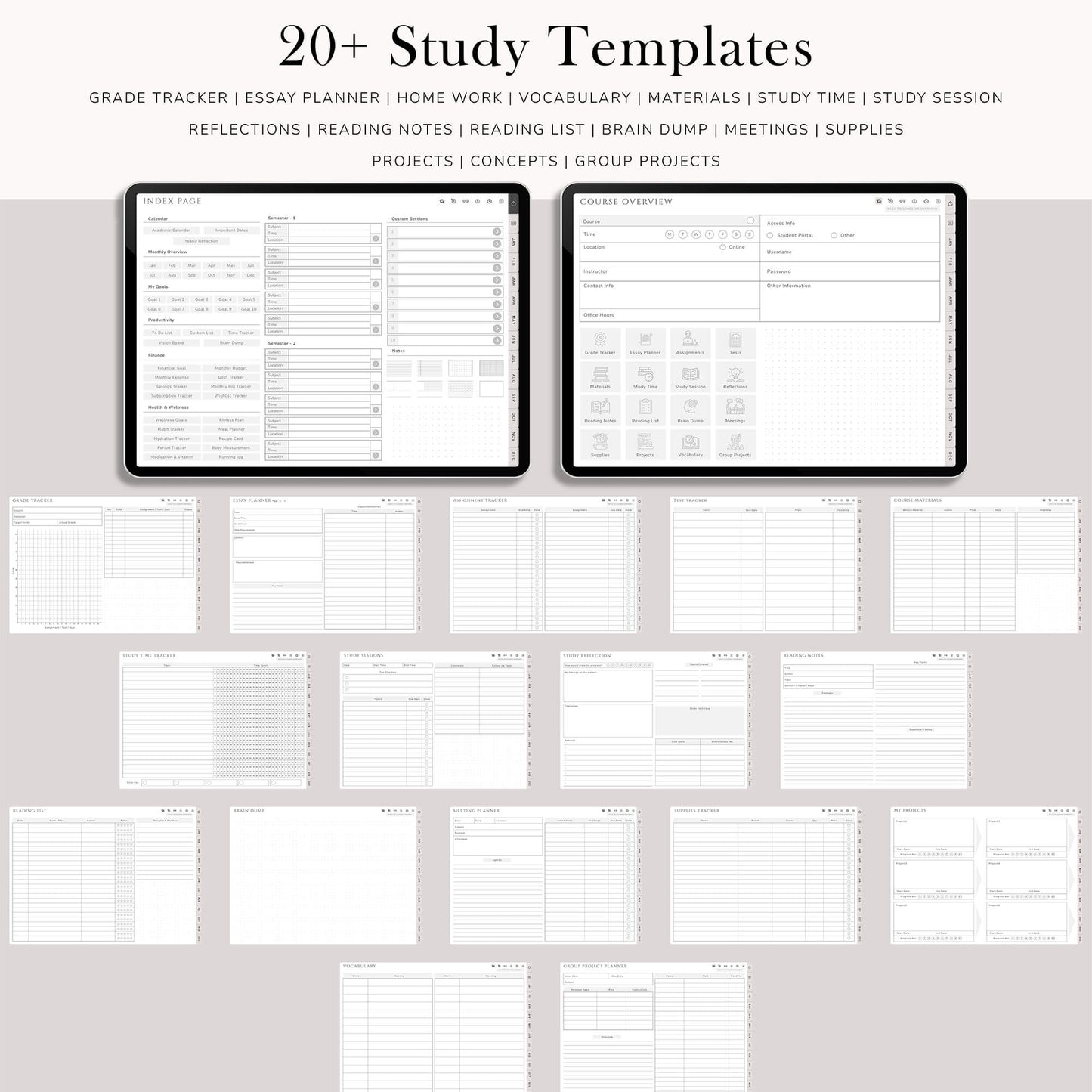 2024 All-in-One Student Planner