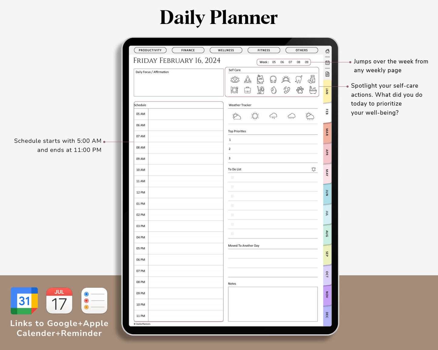 2024 Digital Planner - Portrait