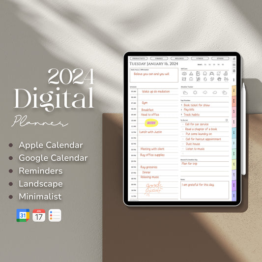 2024 Digital Planner - Portrait